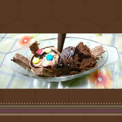 A picture of Rice flour brownie.