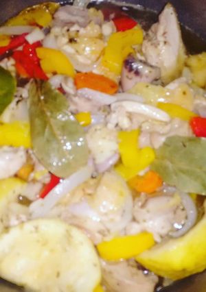 Una foto de Pollo al escabeche
