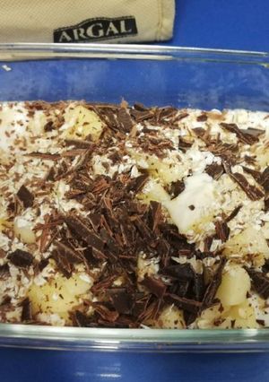 Una foto de Yogurt con avena