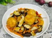 Gambar tumis tofu jamur shitake