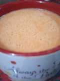 Avena con mamey en licuadora