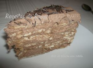 Foto de Bolo de bolacha com nutella