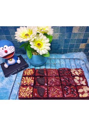 Foto resep BROWNIES RED VELVET ♥