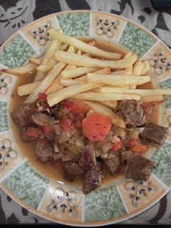 Una foto de Carne magra de cerdo en salsa 😋