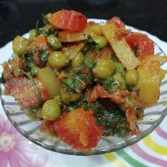 Carrot & Peas Sabzi A picture of Carrot & Peas Sabzi.