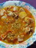 Verdinas con calamares