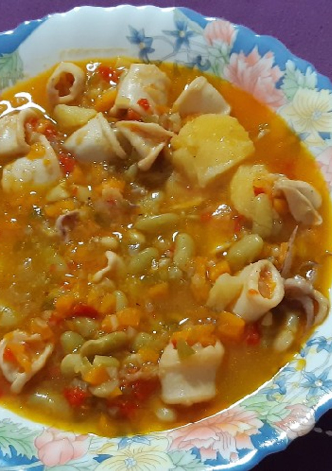 Una foto de Verdinas con calamares