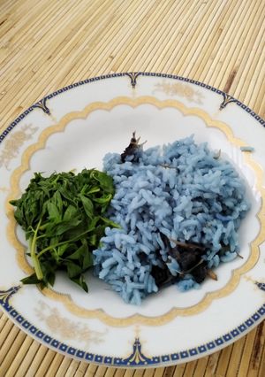 Foto resep Nasi Telang tanpa Rice Cooker