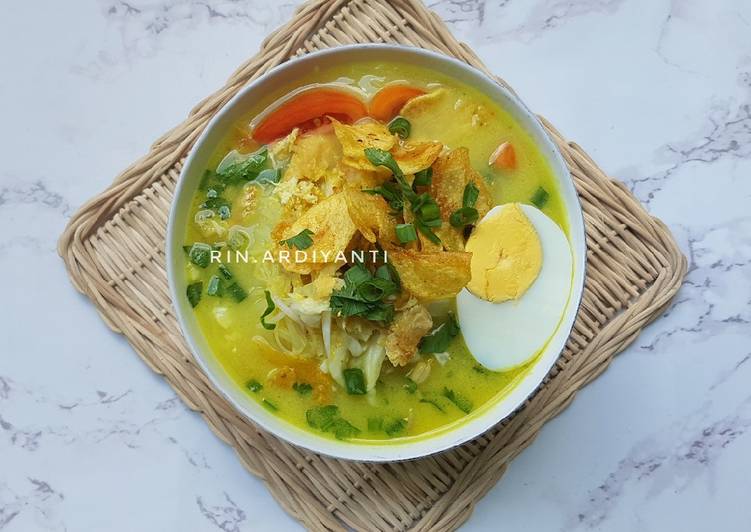 Cara Gampang Membuat Soto Ayam Kuah Santan, Lezat Sekali