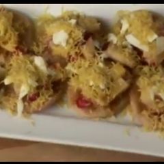 A picture of Fruit papdi chaat.