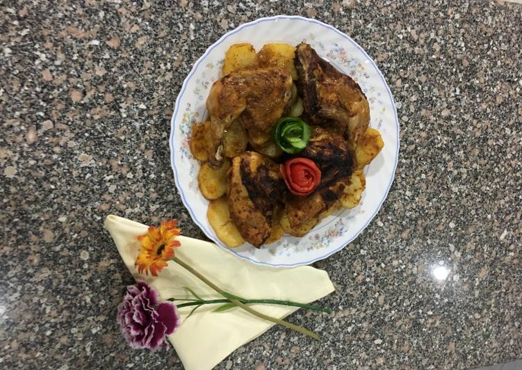 دجاج بدبس الرمان