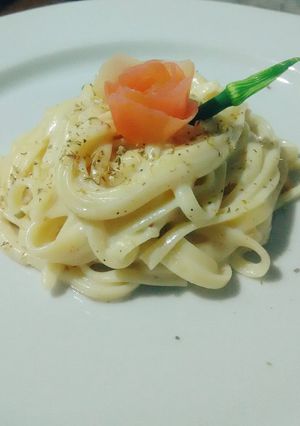Foto resep Fettuccine White Sauce