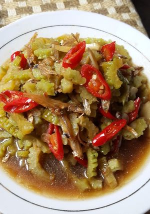 Foto resep Tumis sayur Pare vs Teri