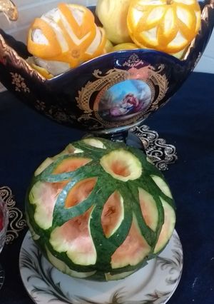 عکسی از دستور حکاکی میوه
