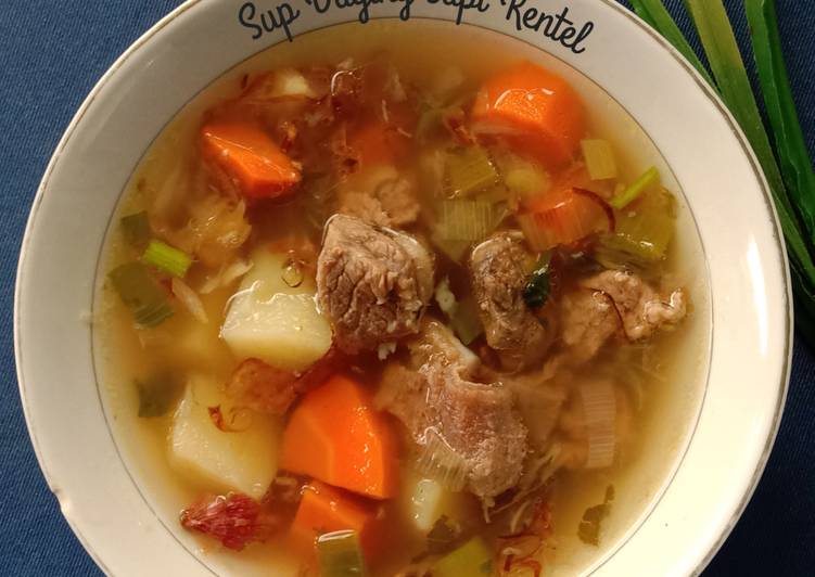 Sup Daging Sapi Kentel (Kentang Wortel)