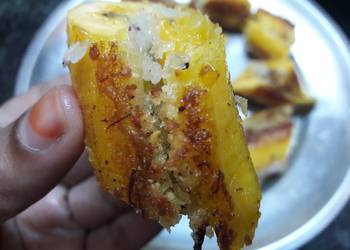 How To Making Recipe Pazham Nirachathu  Banana with sweet coconut filling Very Delicious