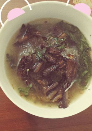 Hình của món Miến lươn.