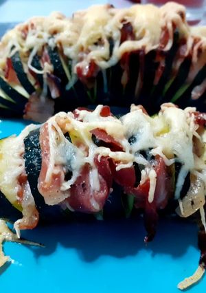 Una foto de Calabacín hasselback 🥒