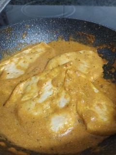 Una foto de 🐤 Pollo con salsa gaucha