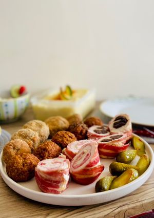 Göngyölt csirkemell karácsonyi köntösben recept fotója