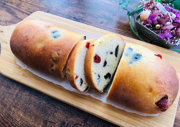 Recipe of Homemade Dried Tomato and Black Olive Moist Bread