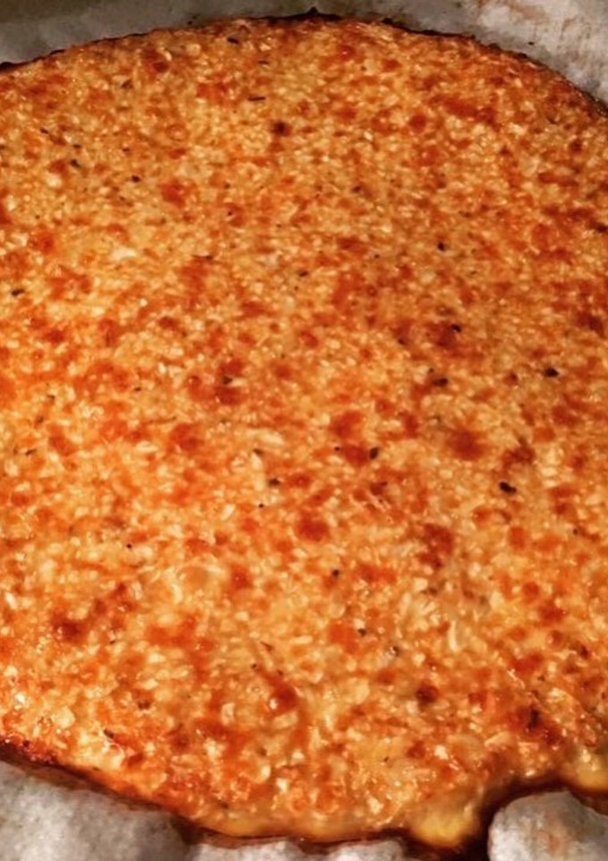 Una foto de Pizza de coliflor
