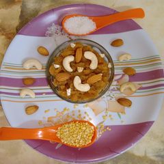 A picture of Instant Moong Dal Halwa.