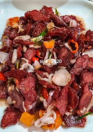 Foto resep Se'i Sapi Sambal Matah Asli Kupang #masakanindo 🇮🇩