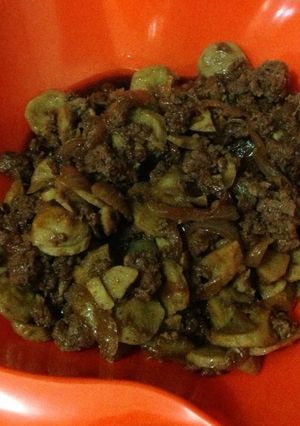 Foto resep Daging giling&baso saos teriyaki