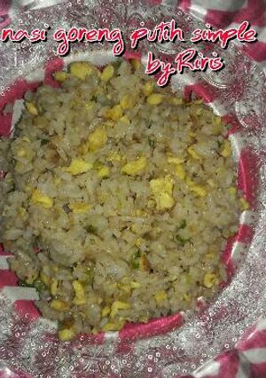 Foto resep Nasi goreng putih simple