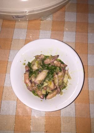 Foto resep Cumi Asin Sambal Hijau Tumis