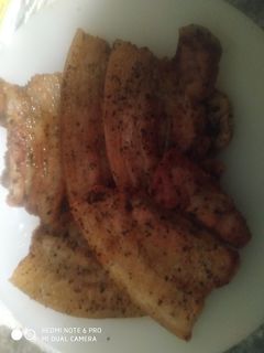 Una foto de Panceta a la plancha a mi estilo