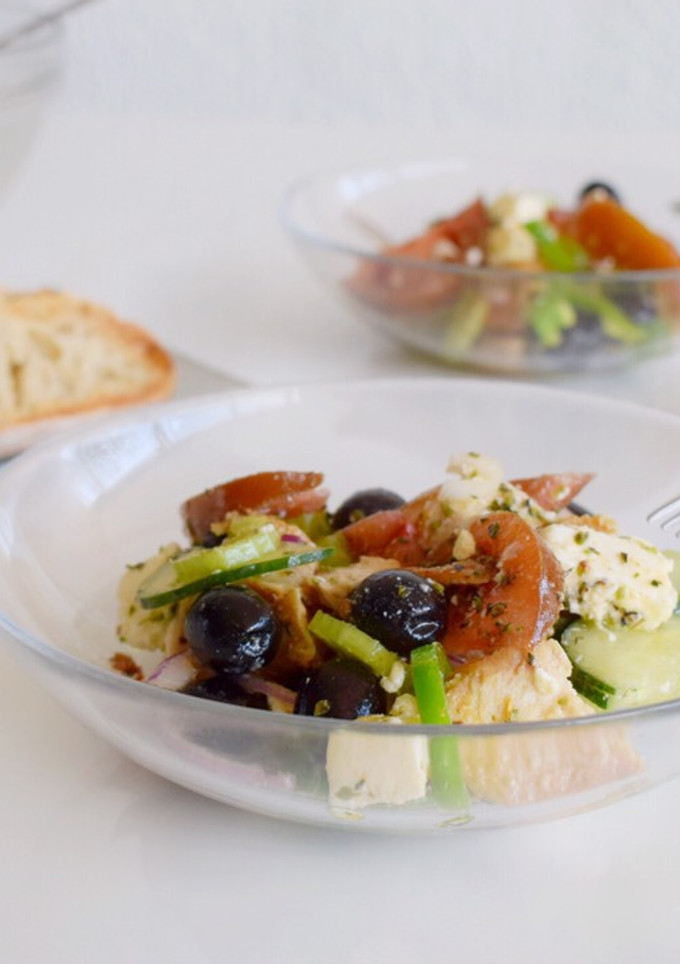 Una foto de Ensalada Griega | @DarixLAB