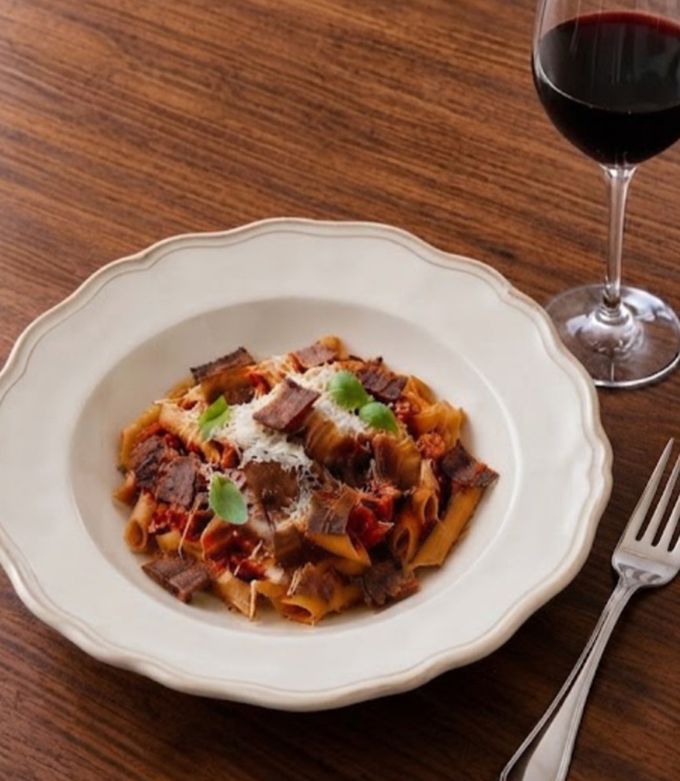 Zdjęcie przepisu Makaron penne amatriciana 🌶.