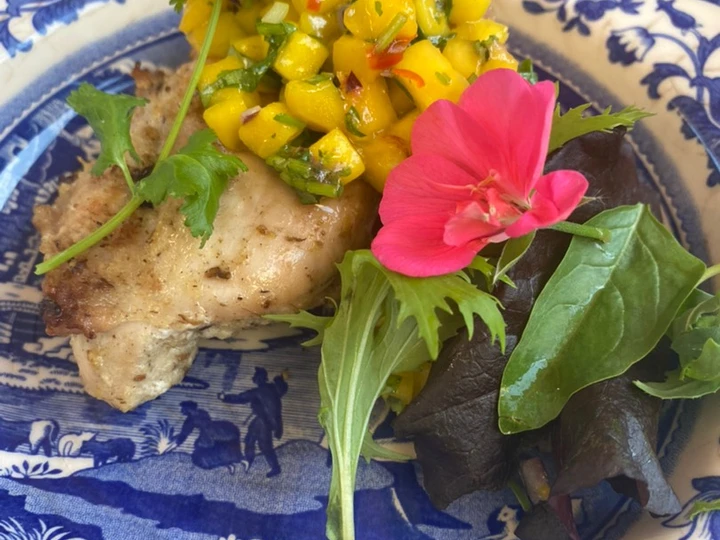 Easy Way Make Recipe Lemon and Ginger Chicken with Mango Salsa that is  Makes Drooling, Perfect}