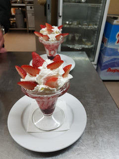 Una foto de Fresas con Nata
