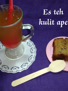 Foto resep Es teh kulit apel
