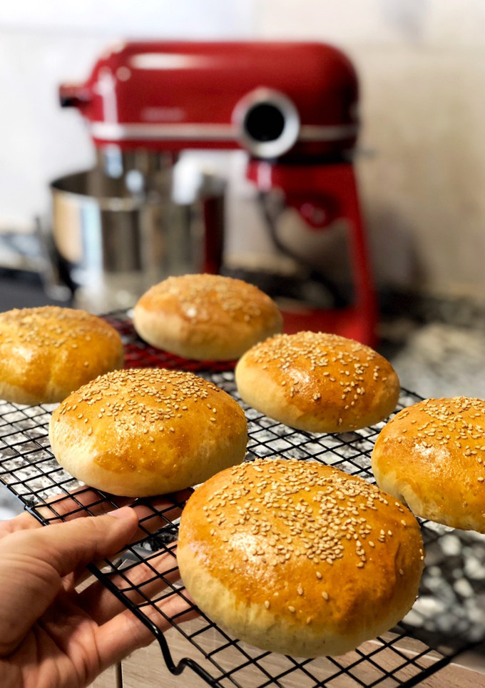 Una foto de Pan de hamburguesa fácil