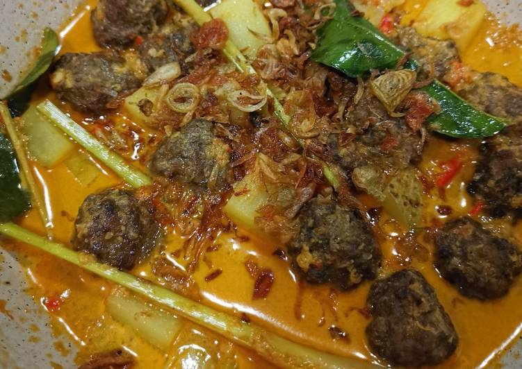 Daging giling balado putih