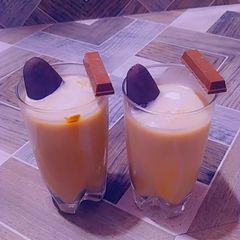 A picture of Cold coffee with ice cream.