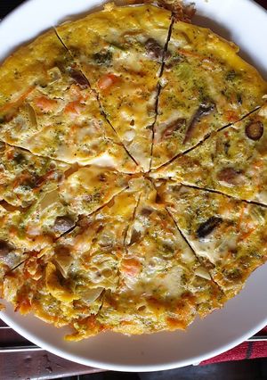 Foto resep Prawn fritata kaya pizza