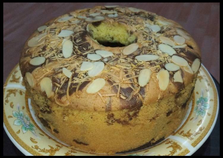 Cake Marmer Almond Keju 2t