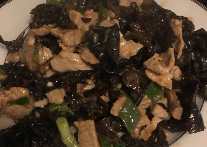 Stir fry Ear mushroom (overnight, c 15min) keto