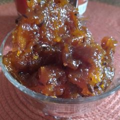 Sweet mango pickle(gur aam) A picture of Sweet mango pickle(gur aam).