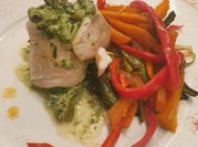 Una foto de fumet de pescado merluza