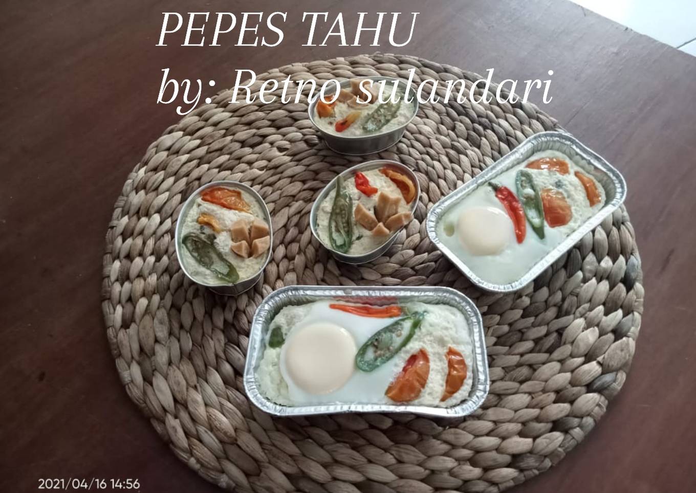 #46 PEPES TAHU (tanpa daun)