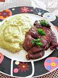 Filete de cerdo con puré de verduras