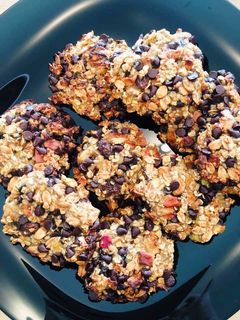 Une photo de Cookies Muesli aux Bananes et Pépites de Chocolat Noir