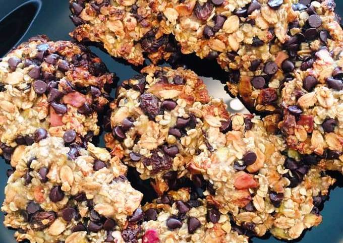 Comment faire Faire Appétissante Cookies Muesli aux Bananes et Pépites
de Chocolat Noir