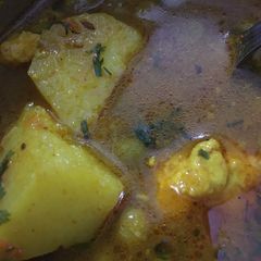 A picture of Aalo matar paneer ki sabji.